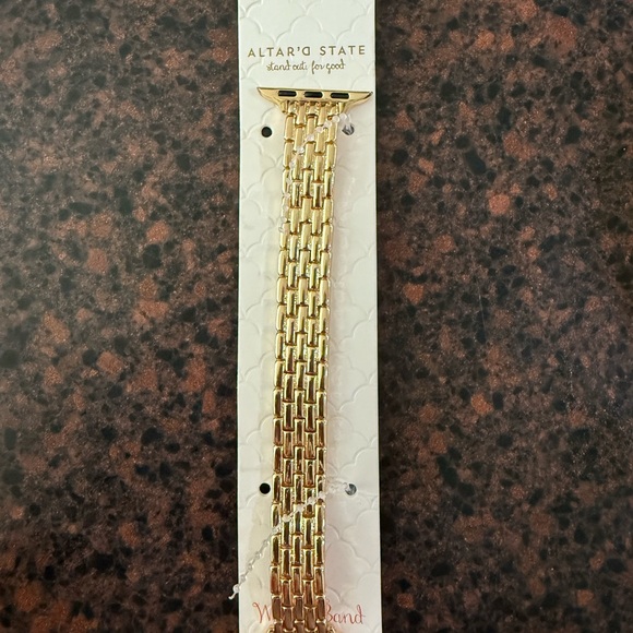 Altar'd State Gold Stretch Watch Band - Picture 1 of 1